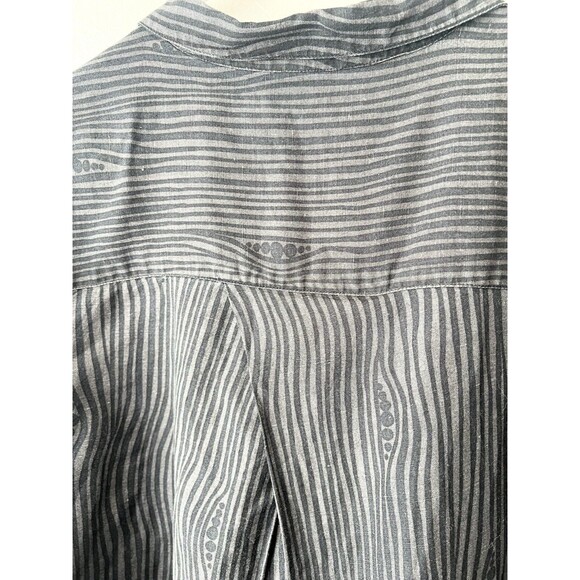 GUDRUN SJODEN Midi Linen Cotton Pockets Loose Langenlook Size Large Tunic Top - Picture 7 of 8